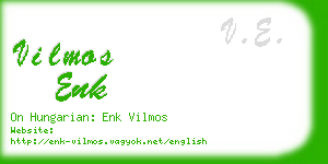 vilmos enk business card
